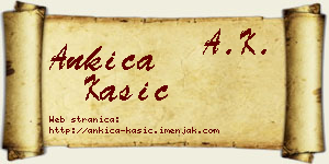 Ankica Kašić vizit kartica